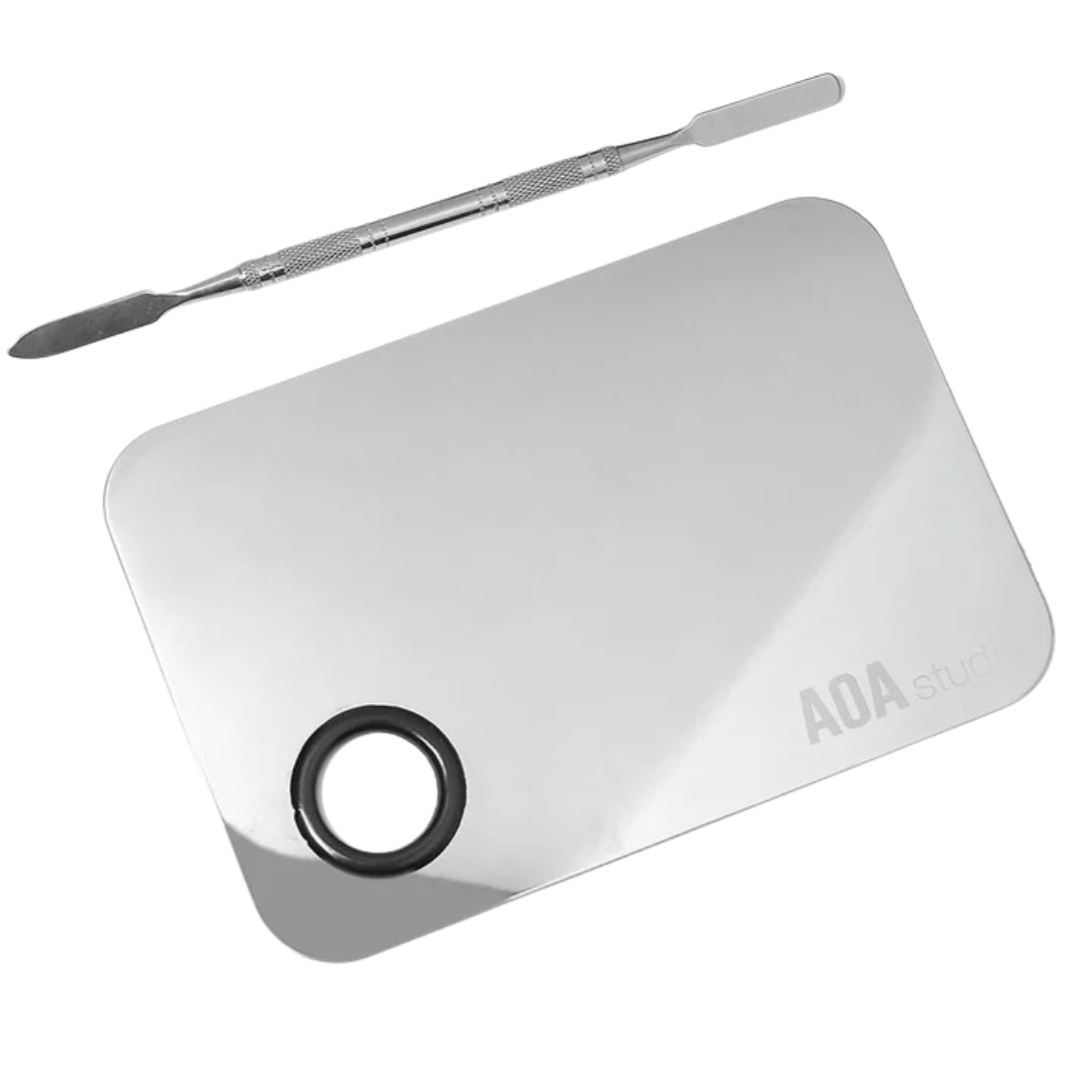 AOA Studio paleta para mezclar de acero Inoxidable