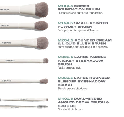 Morphe Along for the Glide Set de brochas para viaje