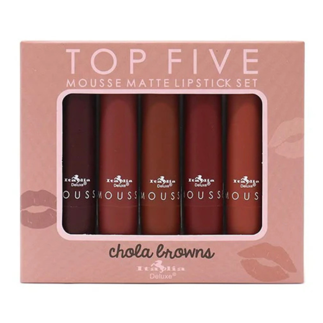 Italia Top Five Mouse Matte Lipstick Chola Browns
