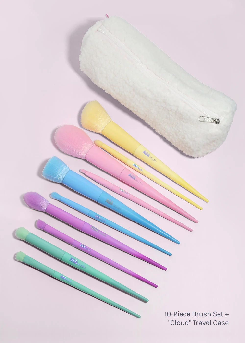 AOA Rainbow Brush Set+Cloud Travel Bag