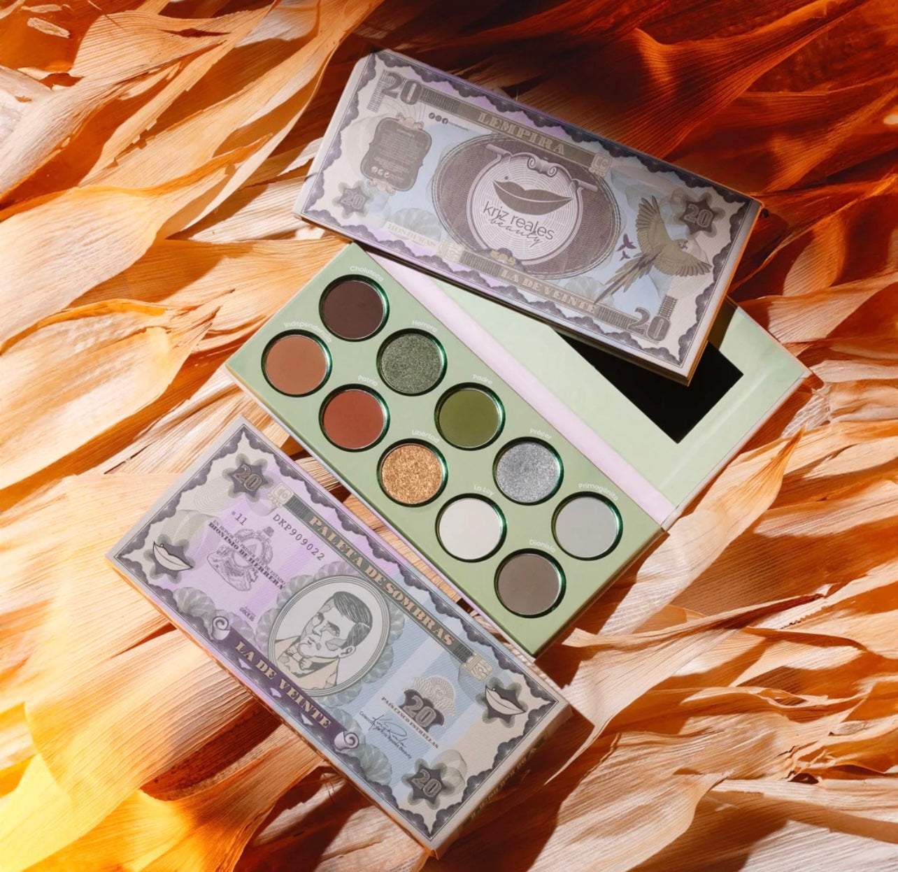 Kriz Reales Beauty Sombras colección lempira