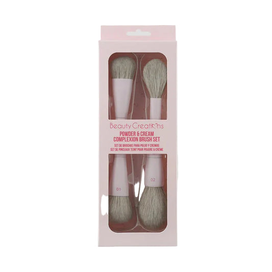 Beauty Creations Powder & Cream Complexion Brush Set