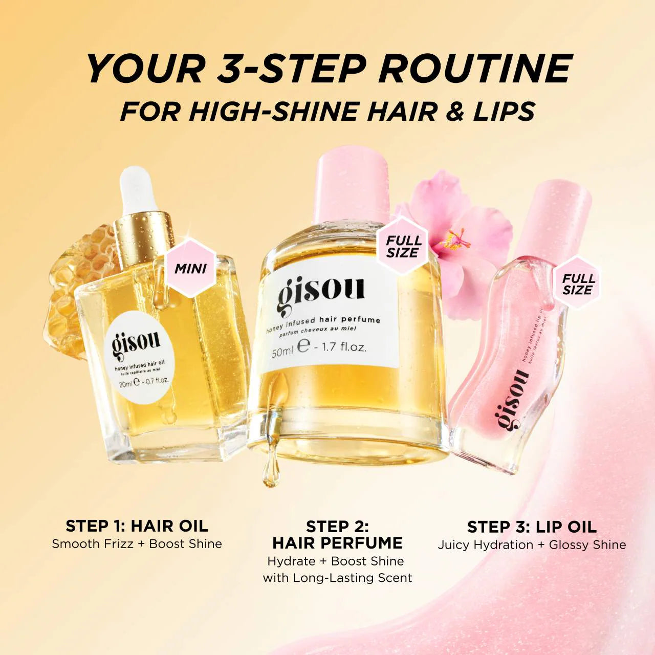 Gisou Honey Gloss Hydration Trio