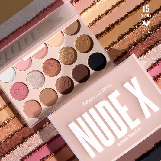 Beauty Creations Nude X Sombras 15 colores