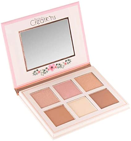 Beauty Creations paleta de Contorno e Iluminador 6 pigmentos;