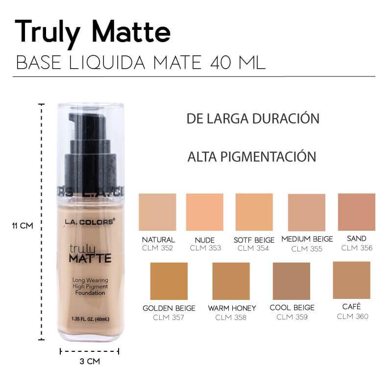 L.A. Colors Base Truly Matte Foundation