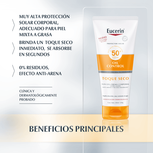 Eucerin Oil Control toque seco para cuerpo