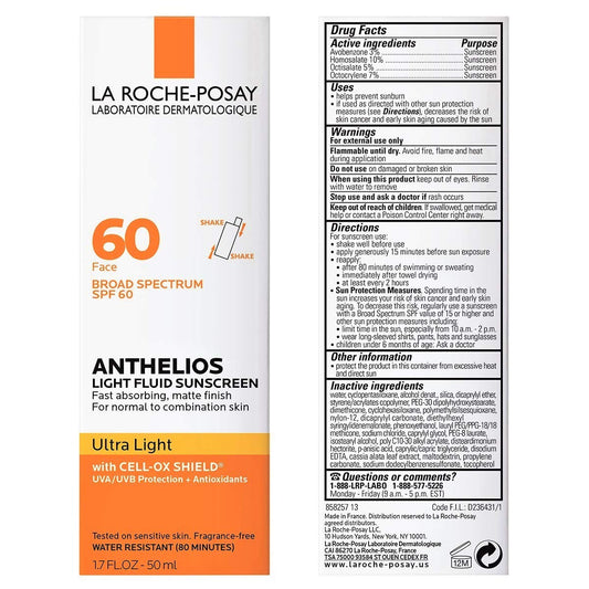 La Roche Posay Anthelios Pantalla Solar SPF 60