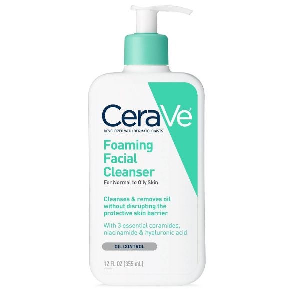 Cerave limpiador facial en espuma