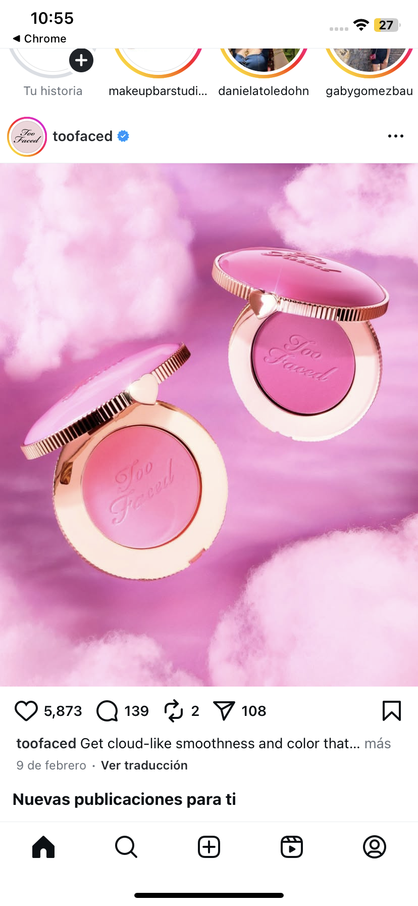 Too Faced Loud Crush Blush