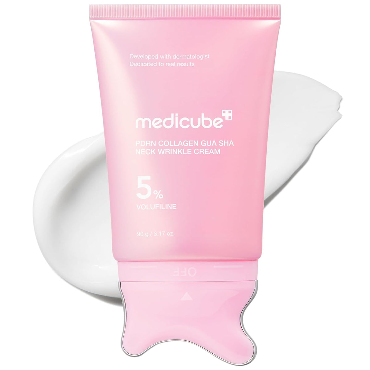 Medicube PDRN Collagen Gua Sha Crema antiarrugas para cuello