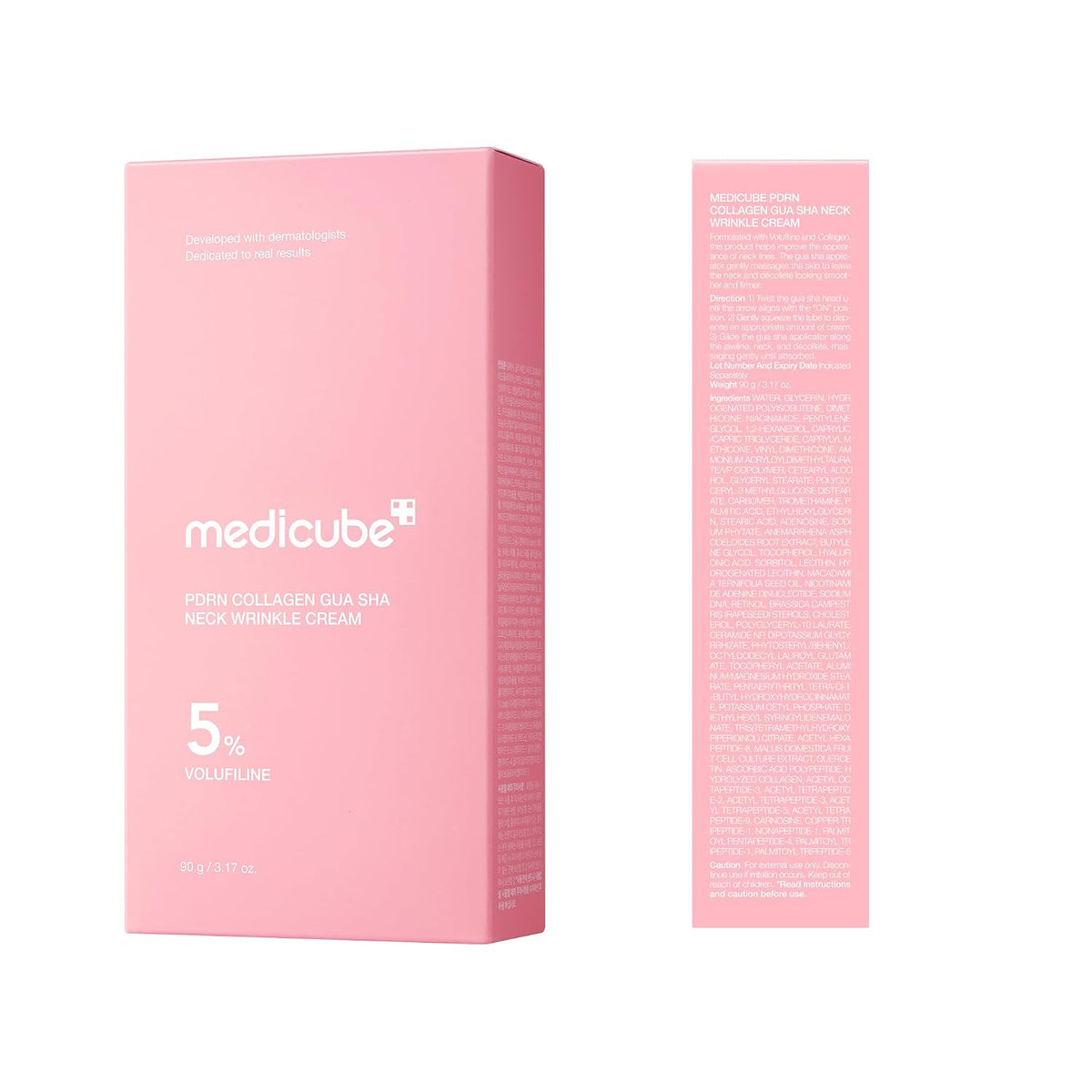 Medicube PDRN Collagen Gua Sha Crema antiarrugas para cuello