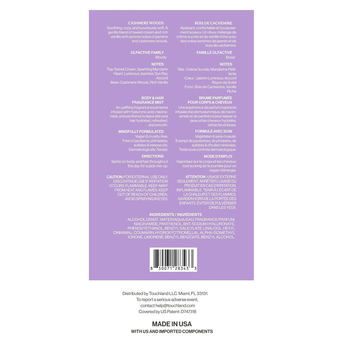 Touchland Power Essence Hair and Body Mist