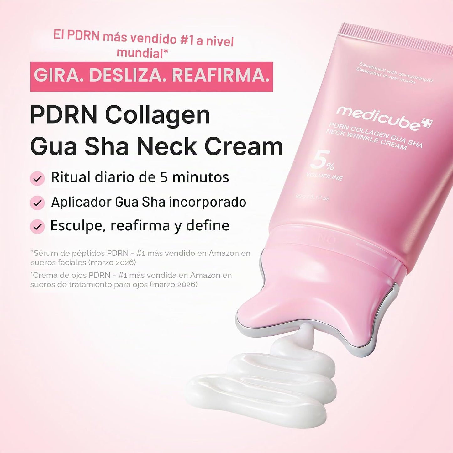 Medicube PDRN Collagen Gua Sha Crema antiarrugas para cuello