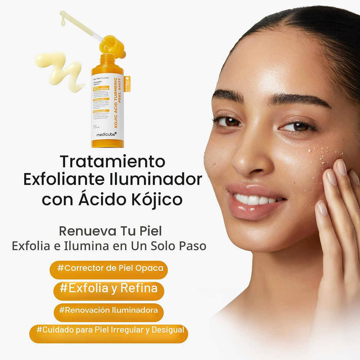 Medicube Kojic Acid Turmeric Body Peel Shot