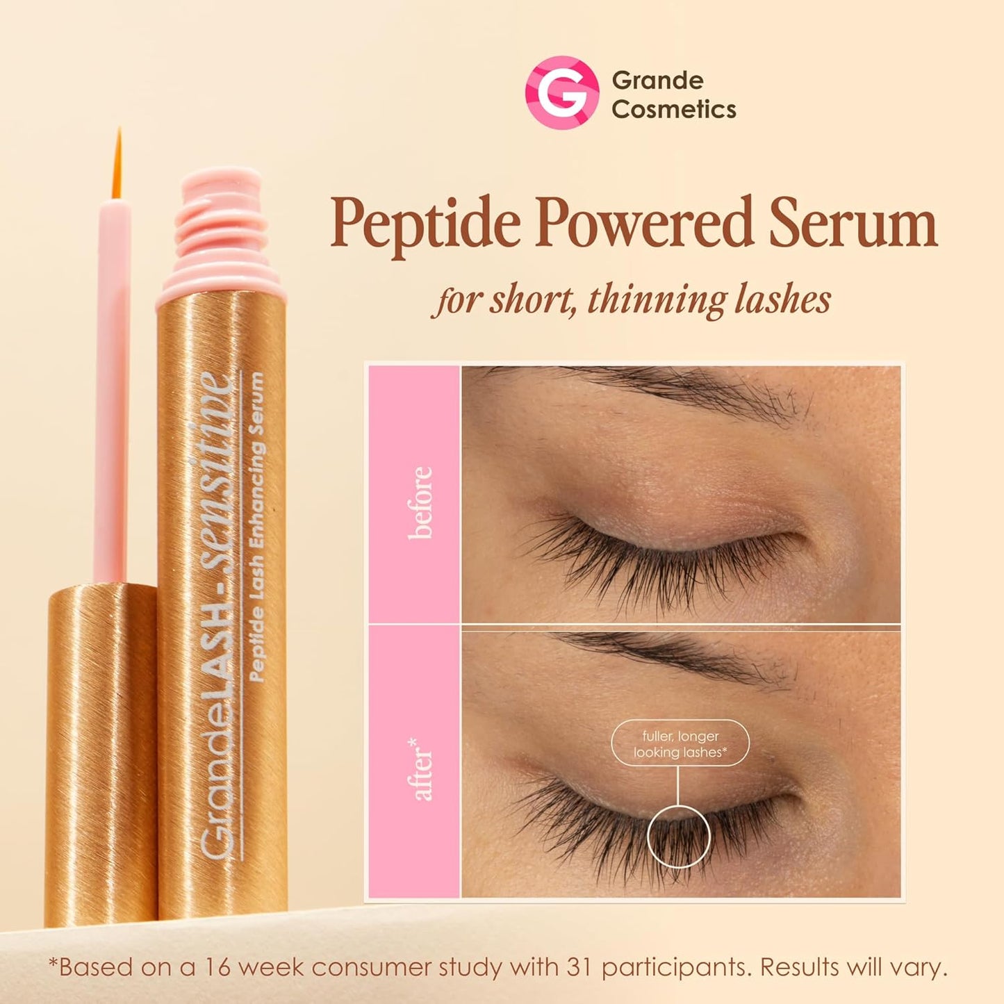 Grande Cosmetics Peptide Lash Enhancing Serum