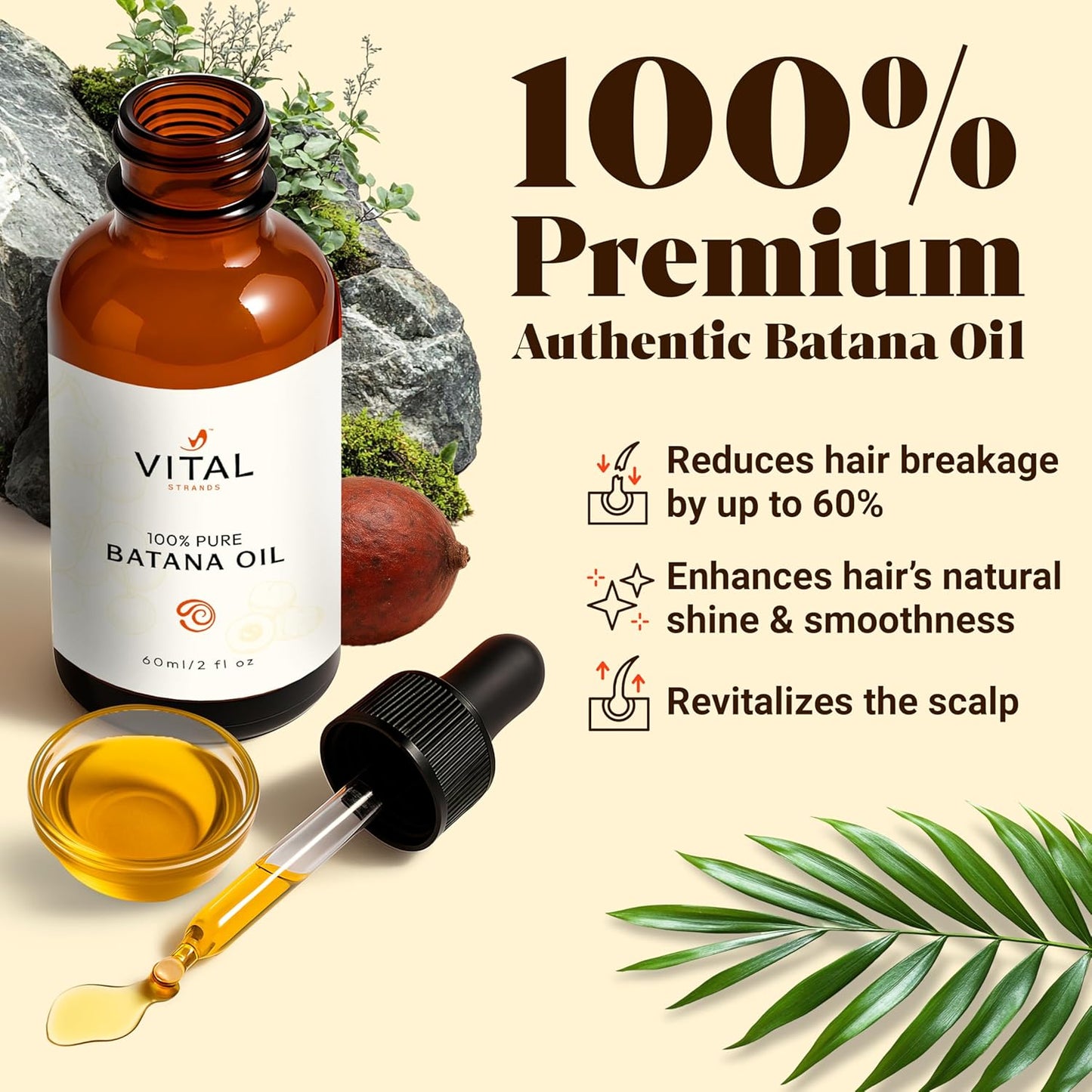 Vital Strands Aceite de Batana estimulador de crecimiento