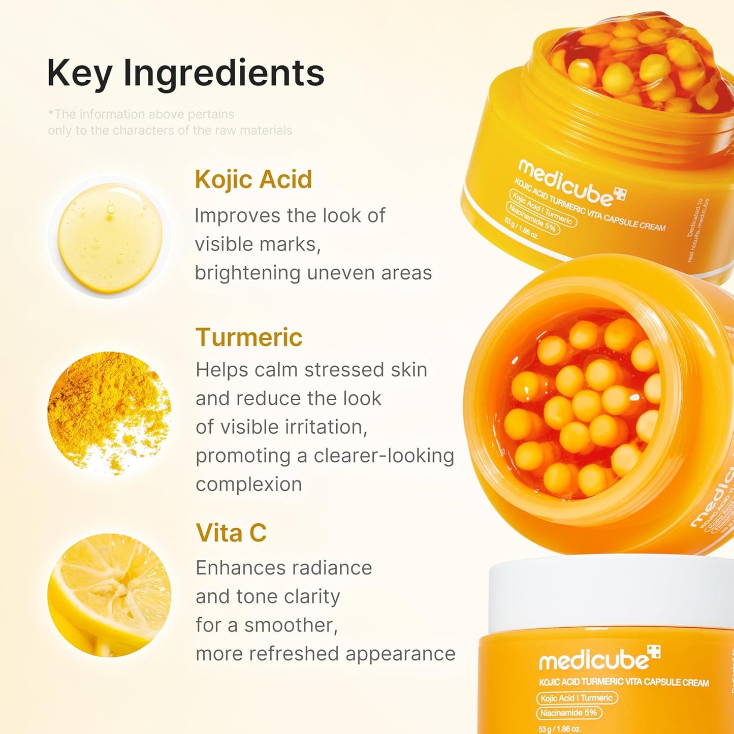 Medicube Kojic Ácido Turmeric Vita Capsule Cream