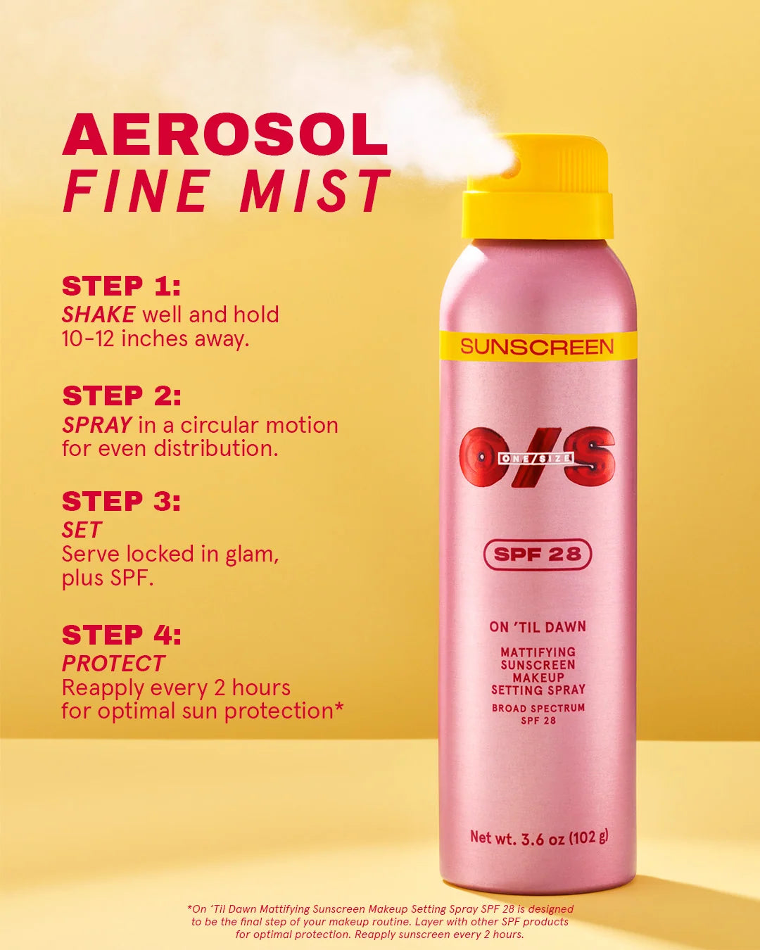 One Size Fijador de Maquillaje con 28 SPF