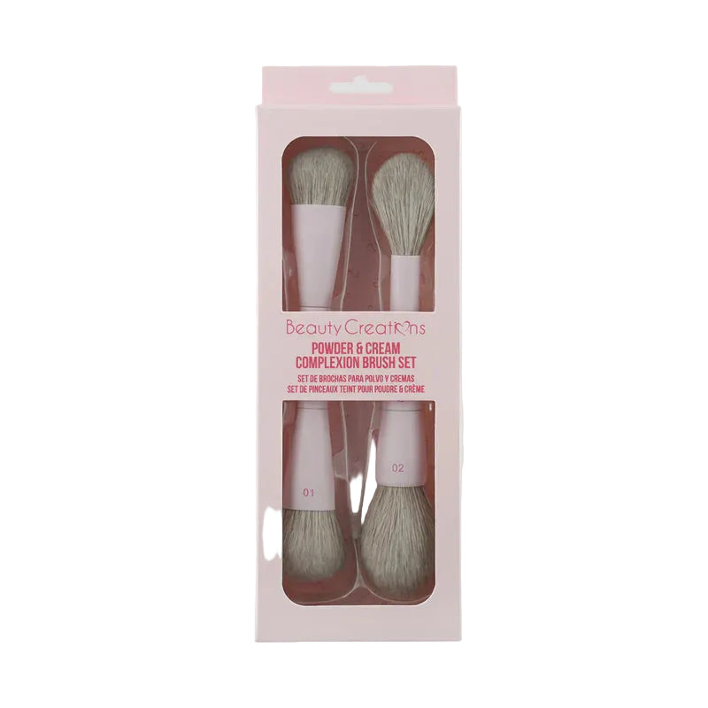 Beauty Creations Powder & Cream Complexion Brush Set