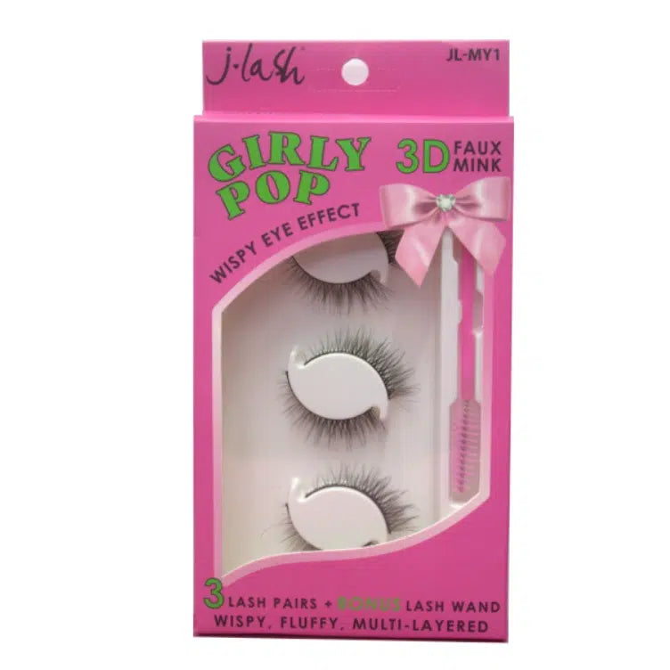 J-lash Girly Pop 3 Pares de Pestañas postizas 3D