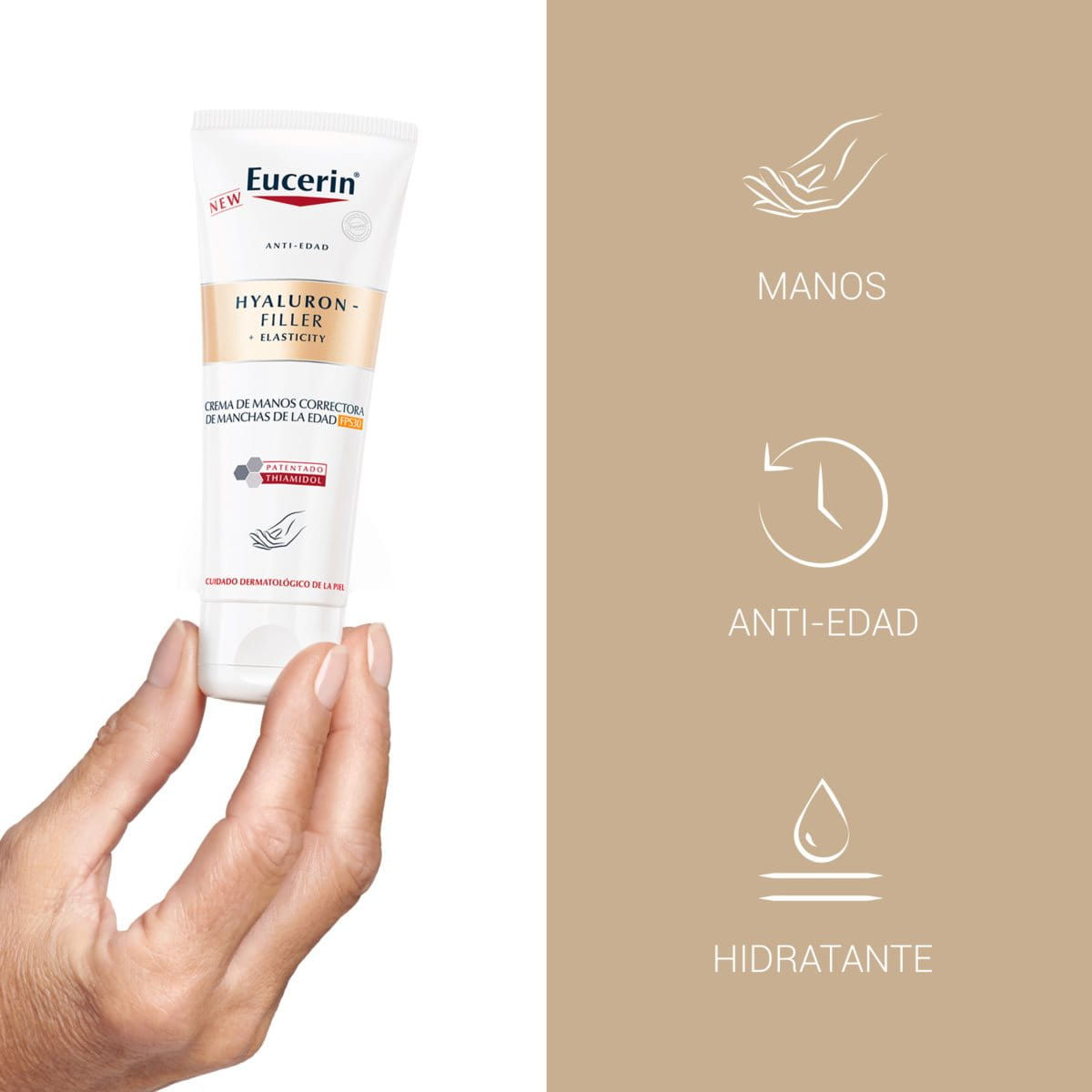 Eucerin Hyaluron-Filler crema para manos correctora de manchas de la edad 30 FPS