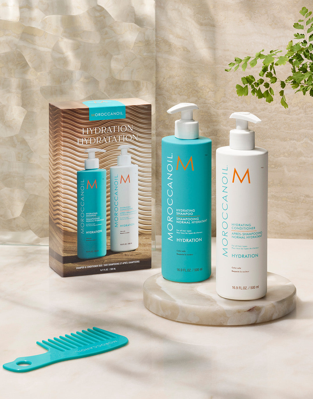 Moroccanoil duo de hidratación shampoo y acondicionador 500 ml