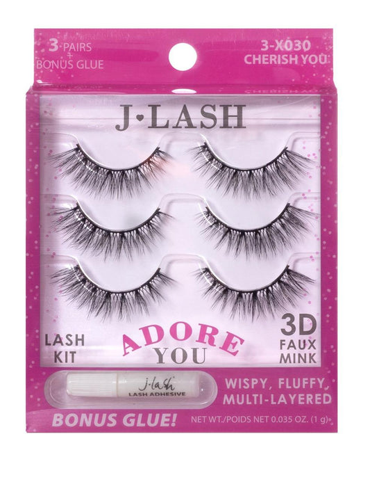 J- Lash Faux Mink 3D 3x pair pack