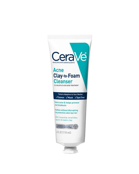 CeraVe Acne Clay To Foam Cleanser