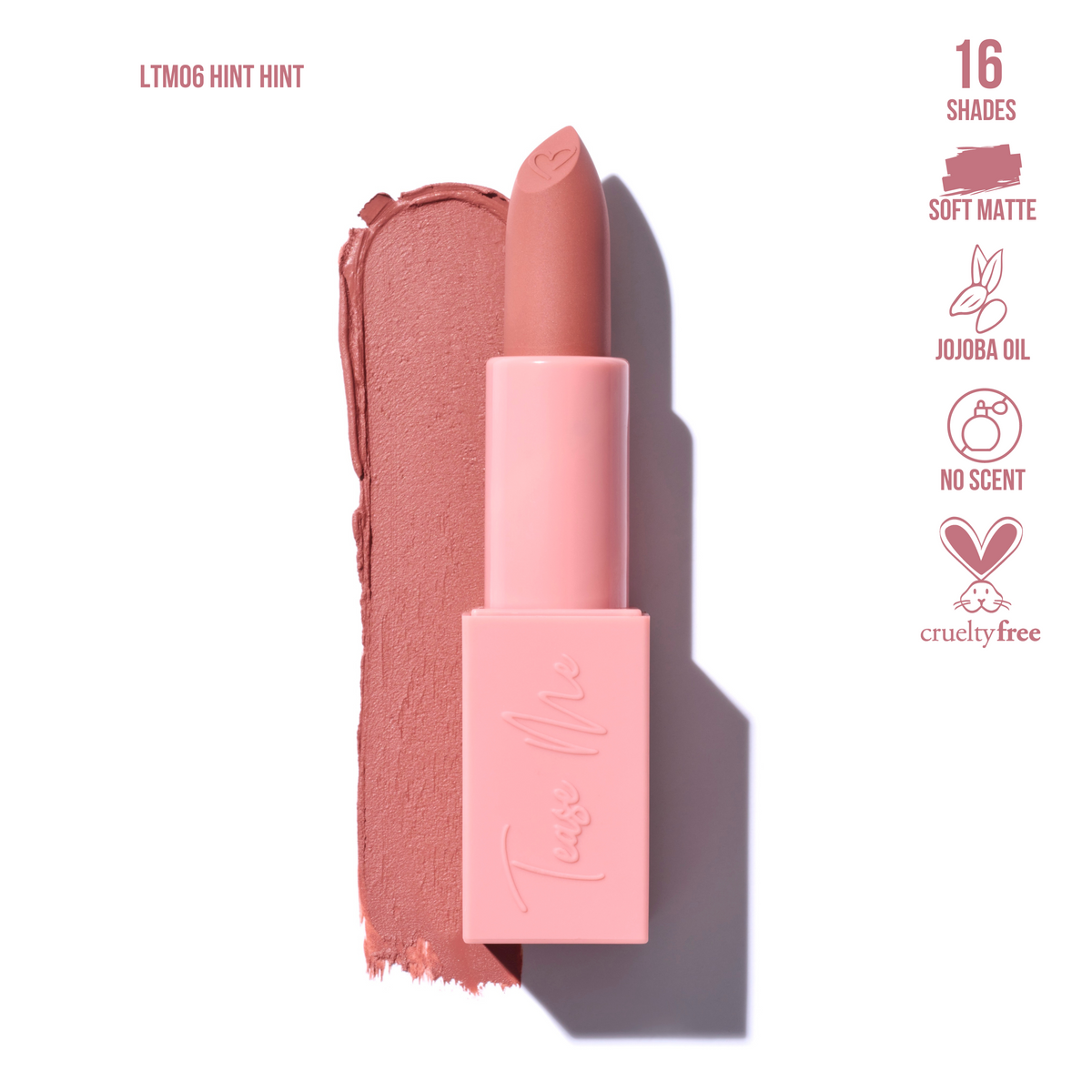 Beauty Creations Tease Me Lipsticks Nude