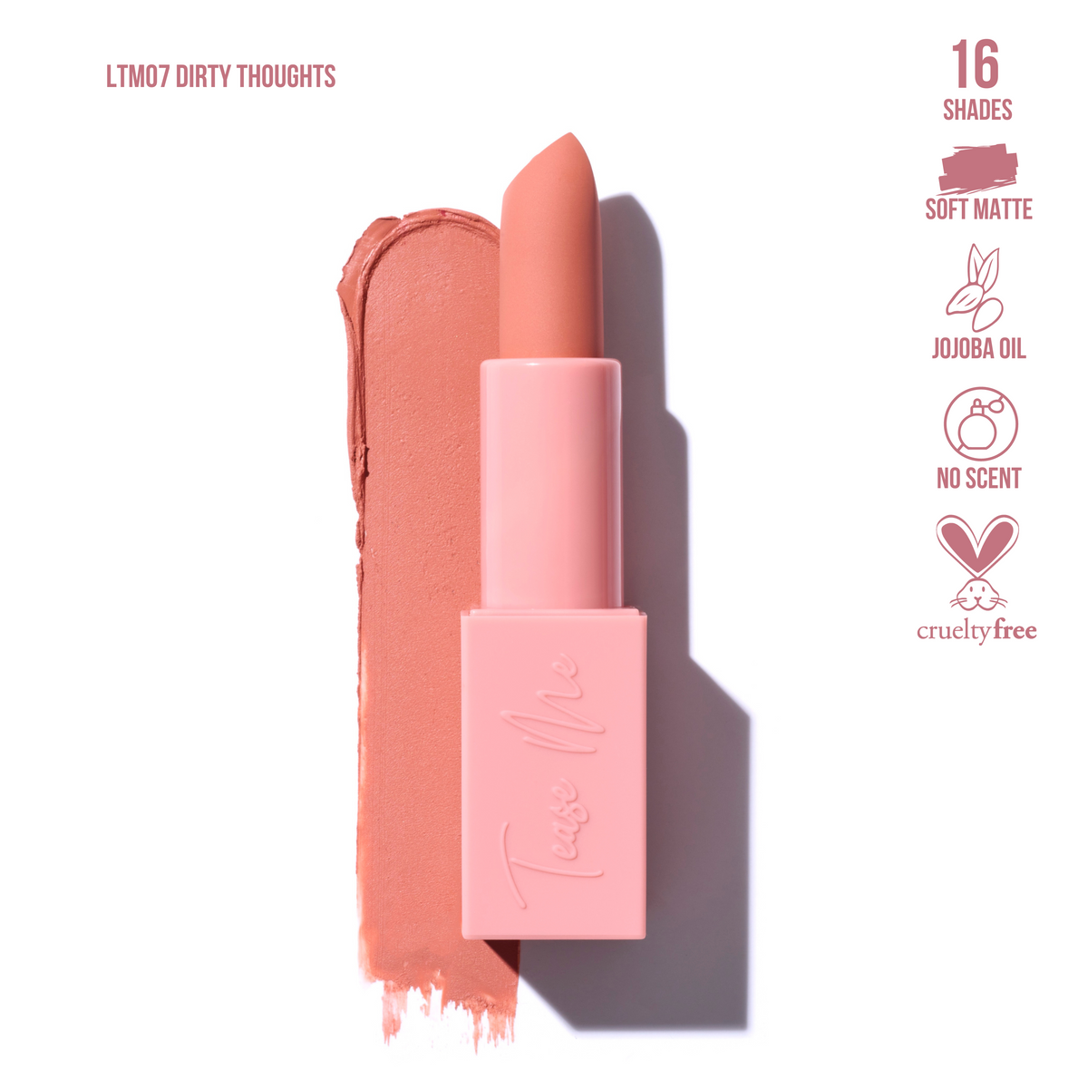 Beauty Creations Tease Me Lipsticks Nude