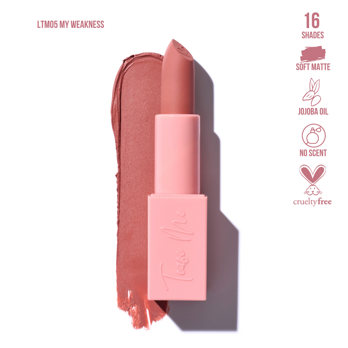 Beauty Creations Tease Me Lipsticks Nude